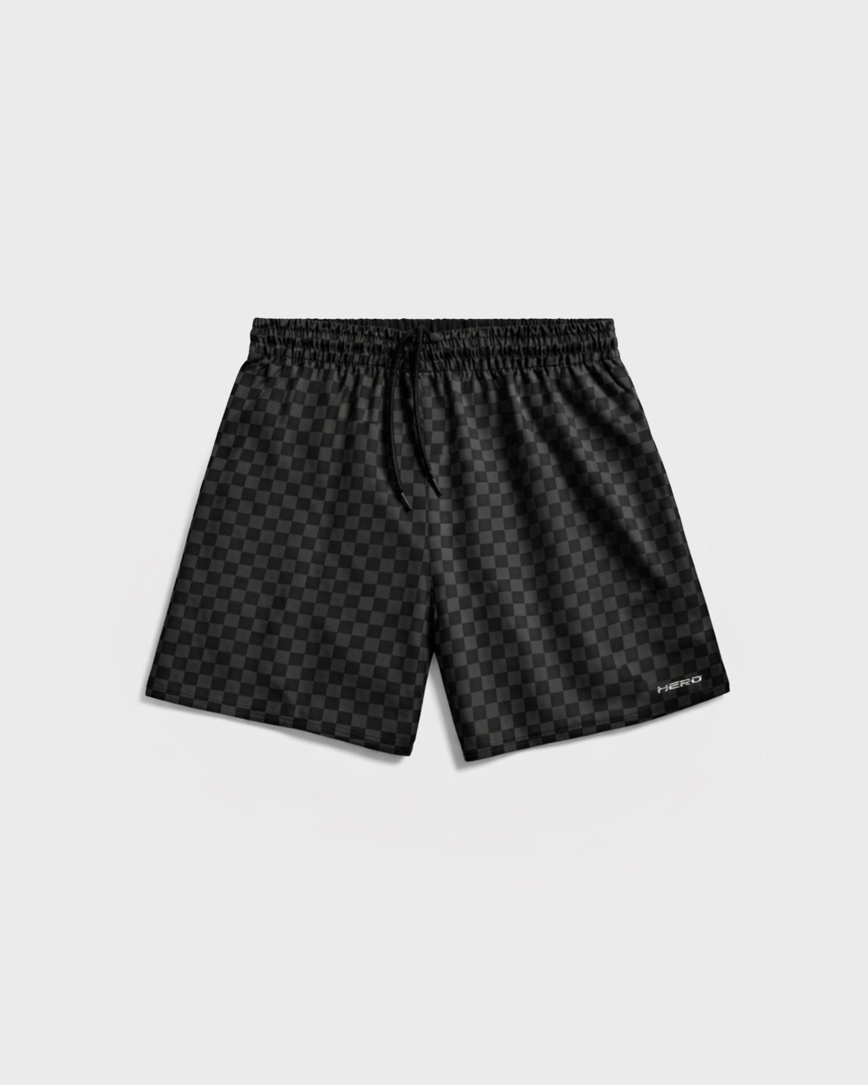 Alter-Ego Checkered Training Shorts
