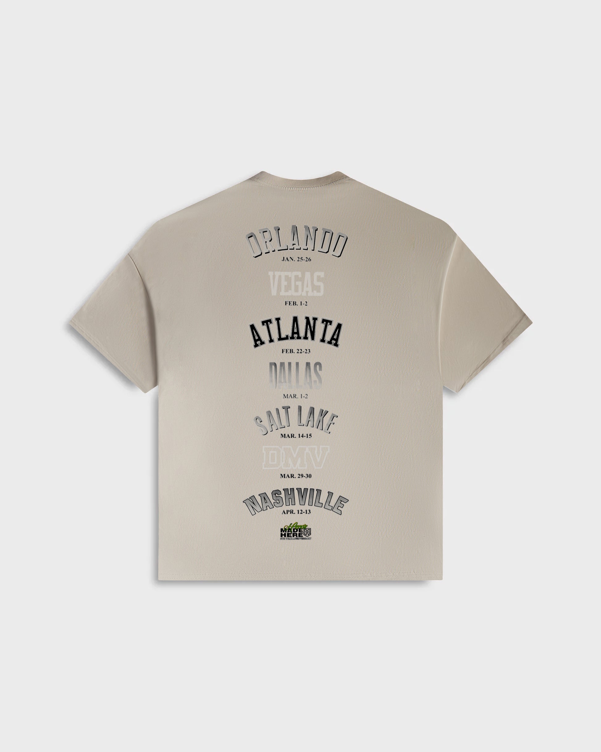 2025 WORLD TOUR Oversized Short Sleeve Tee