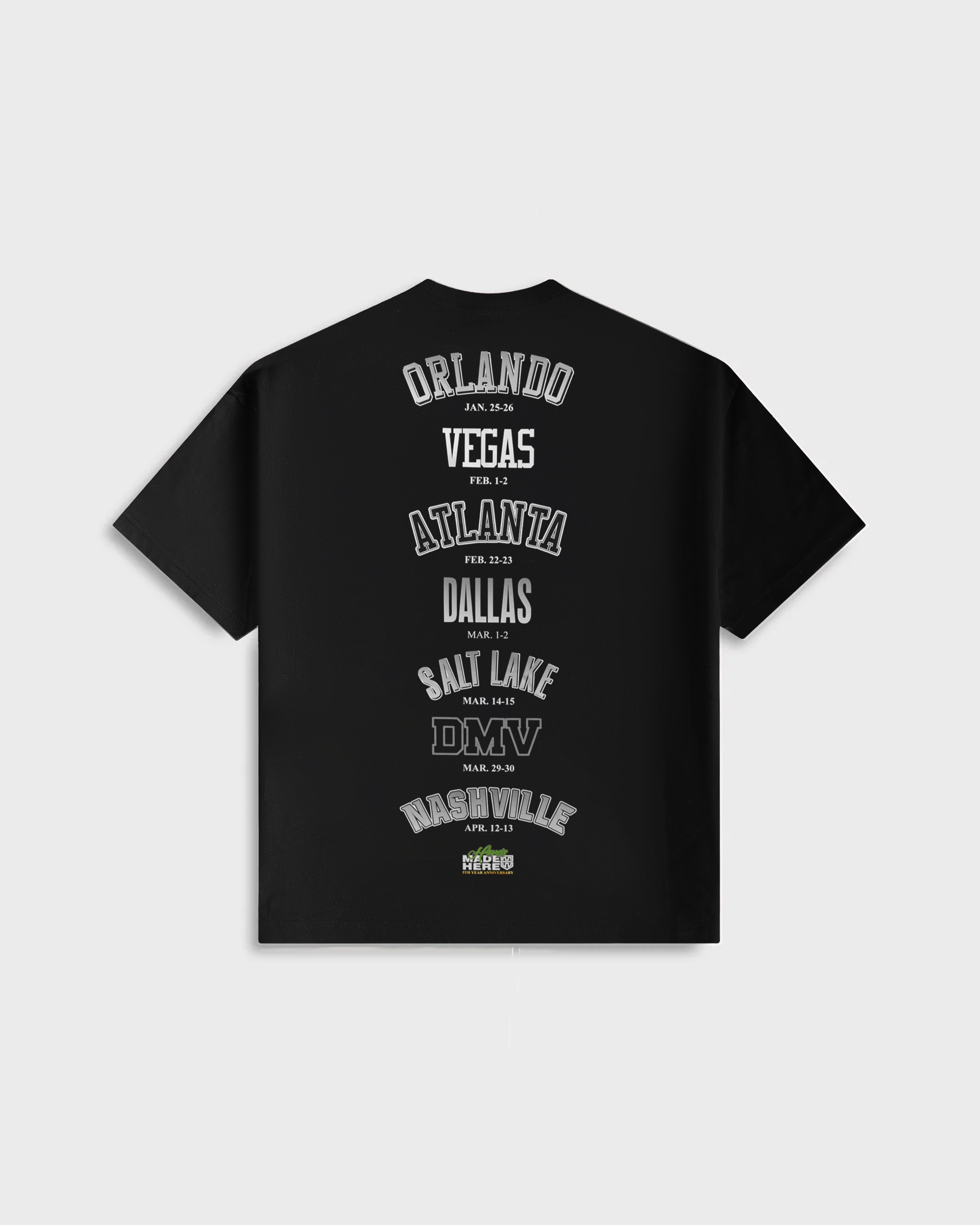 2025 WORLD TOUR Oversized Short Sleeve Tee